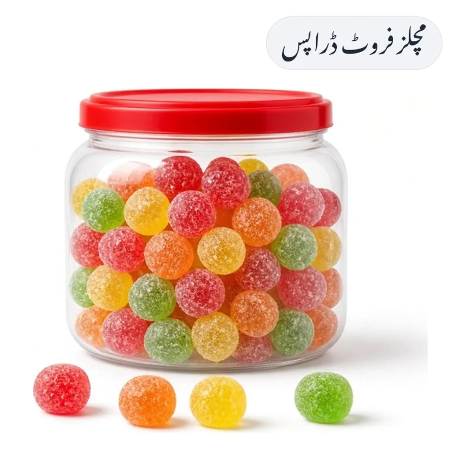 Mitchells Fruit Drops Jar