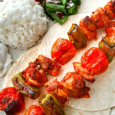 Chicken Shashlik with Rice