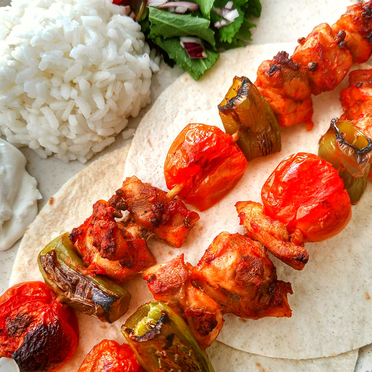 Chicken Shashlik with Rice