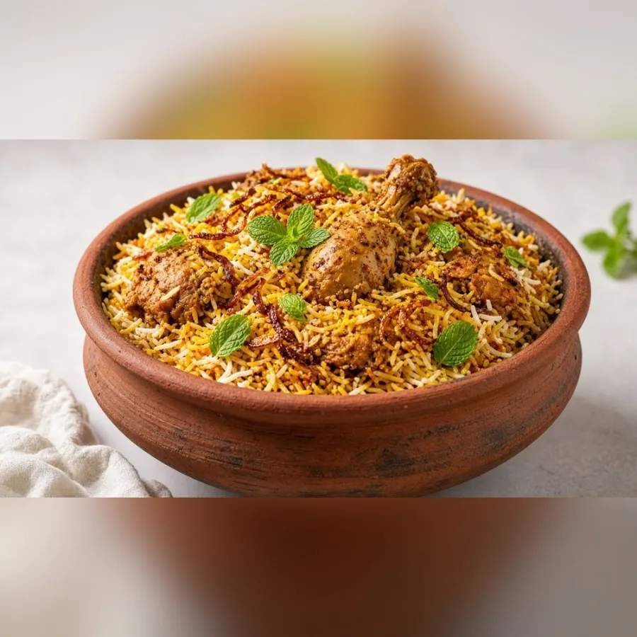 Chicken Matka Biryani