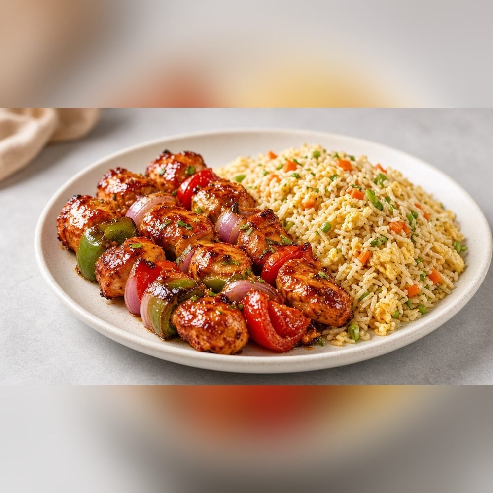 Chicken Shashlik with Rice