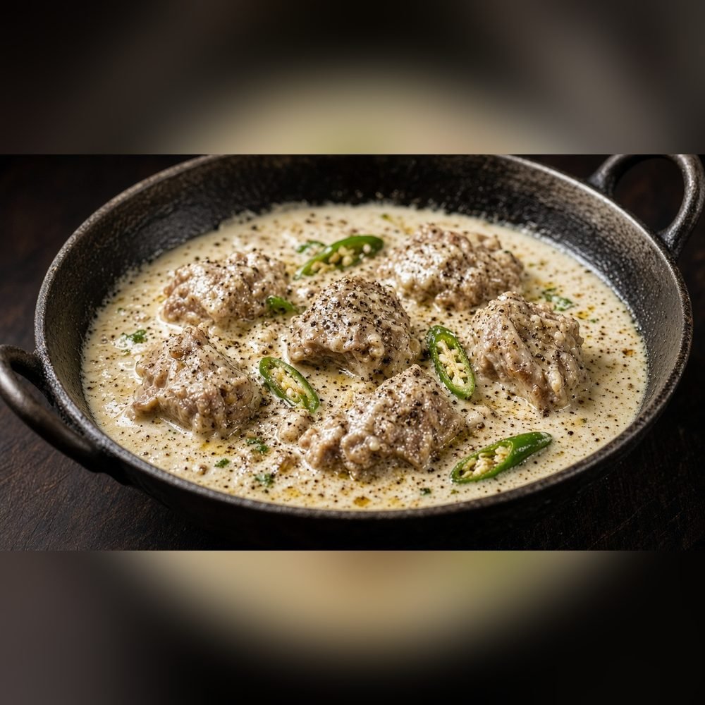 White Mutton Karahi